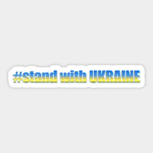 Tag stand with  Ukraine Sticker